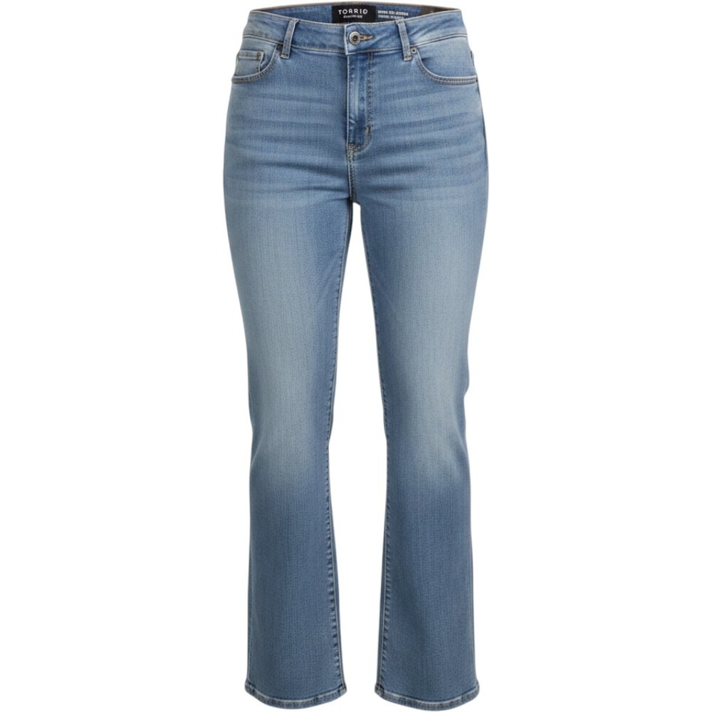 Torrid Bombshell Straight Premium Stretch High-Rise Jeans Blue Women's 18 Short